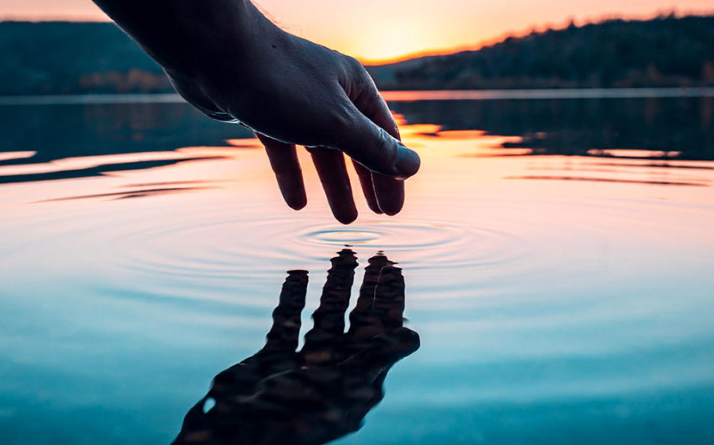 reflection showing in a lake
